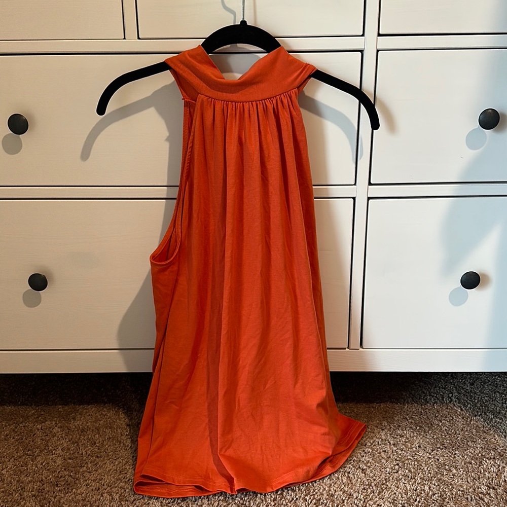 Orange halter top